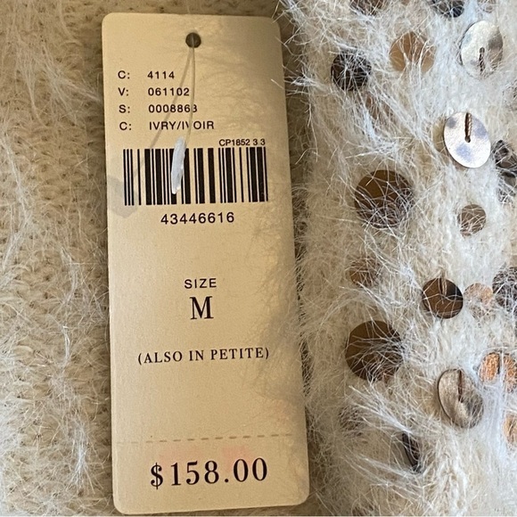 Anthropologie Knitted & Knotted Soiree Cardigan Sweater Size Medium NWT - Picture 12 of 16